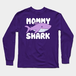 Cute Mommy Shark T-Shirt Long Sleeve T-Shirt